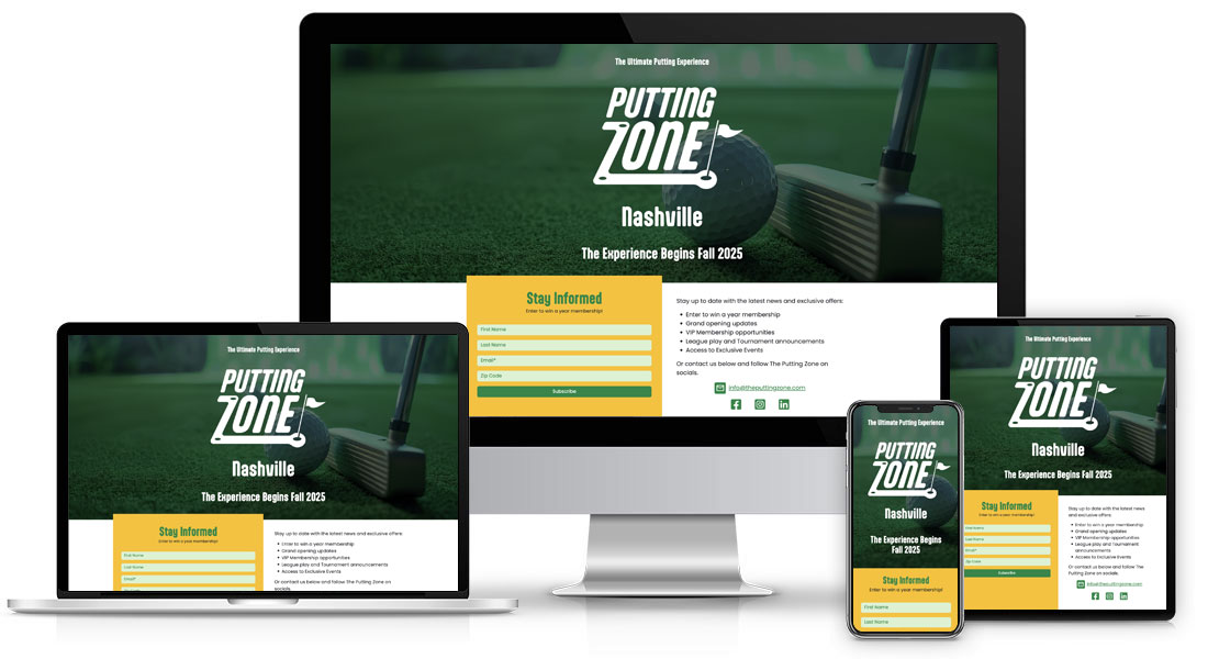 Web Design: The Putting Zone